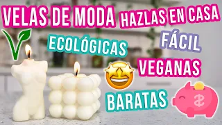 VELAS DE MODA ¡MUY FÁCIL! - EN VERSIÓN ECOLÓGICA Y VEGANA - Mixi