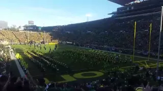 Team Entrance UO vs Utah Game 9.26.15