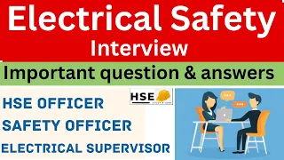 Electrical safety interview question answer | electrical safety questions for fresher|in Urdu/Hindi