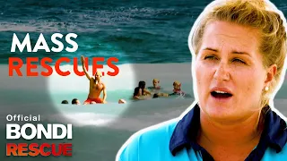 BIGGEST Mass Lifeguard Rescues Seen On Bondi Rescue