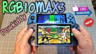 Powkiddy rgb10max3 unboxing I first impression I games testing I retro budget handheld