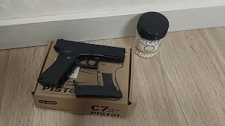 Глок C7 airsoft gun тест драйв детского пистолета