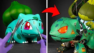 Transforming Bulbasaur Pokémon into a mechanical version