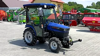 Farmtrac 26 4WD (25KM) z kabiną + Przedni TUZ prezentacja AGROSTAL