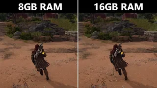 Assassin's Creed Odyssey 8GB RAM vs 16GB RAM