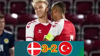 Denmark U21 Vs Turkey U21 { FT 3-2 } U21 Euro Qualification All Goals Highlights