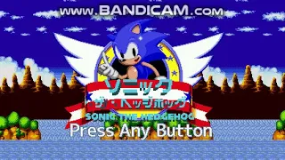 Simple Sonic Worlds Custom Title Screen test