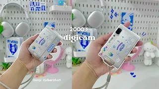 unboxing 2000’s digicam 📸 sony cybershot dsc-t200 🫐 (camera test)