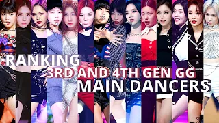 RANKING 3RD AND 4TH GEN GIRL GROUPS MAIN DANCERS (LISA, MOMO, SEULGI, YEJI, KARINA, etc...)