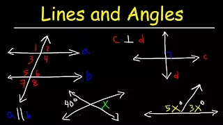 Parallel and Perpendicular Lines, Transversals, Alternate Interior Angles, Alternate Exterior Angles