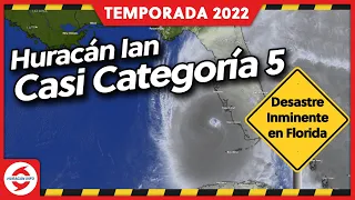 Huracán Ian es Categoría 4 y llega a Florida en la tarde de hoy. Desastre inminente para Florida.