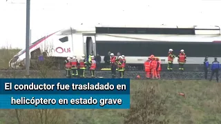 Descarrila tren de alta velocidad en Francia; hay al menos 20 heridos