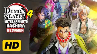 DEMON SLAYER TEMPORADA 4 CAPITULO 1 (Entrenamiento con los  PILARES) | Resumen en minutos