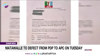 Matawalle To Defect From PDP To APC On Tuesday | NEWS