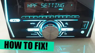 HOW TO FIX: Pioneer Mixtrax FH-X720BT Sound Not Coming From Rear Speakers