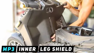 Piaggio MP3 - Inner Front Leg Shield Removal | Mitch's Scooter Stuff