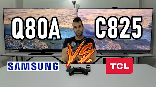 Samsung Q80A vs TCL C825 ¿Cuál es mejor? Smart TVs 4K QLED Mini LED Full-Array
