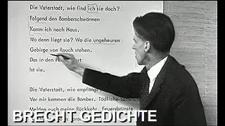 Walter Jens interpretiert Bert Brechts Gedicht "Rückkehr" (1968)
