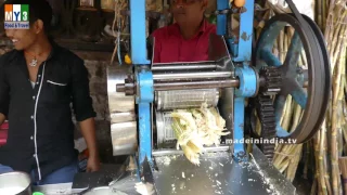 HEALTHY SUGARCANE JUICE MAKING | STREET FOODS IN INDIA street food