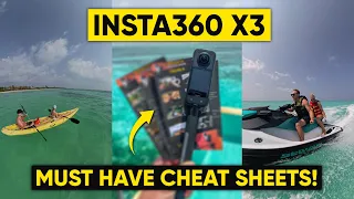 Insta360 X3 Cheat Sheets - Beginner to Pro in seconds!