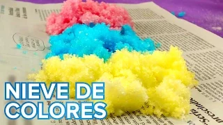 Nieve de colores | Experimentos de ciencia para niños