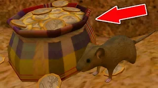 СИМУЛЯТОР МЫШИ #19 ОХОТИТСЯ ПАУК построили МЕШОЧЕК С ЗОЛОТОМ в Mouse Simulator