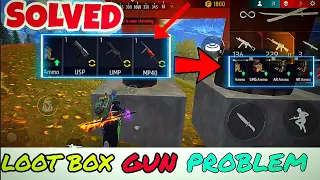 After Update Loot Box Problem Freefire Solved | Gun Pehle Dikh Rha Hai in Loot Box | Problem Solved