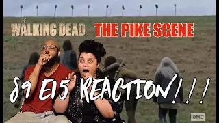 The Walking Dead S9 E15 "The Calm Before" (PIKE SCENE) - REACTION!!!