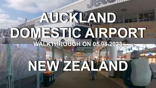 Auckland Domestic Airport | 4K | Walkthrough on 05.08.2023 | Auckland | North Island | New Zealand