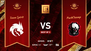 Team Spirit vs PuckChamp, DPC EEU 2021/22, bo3, game 2 [CrystalMay & Jam]