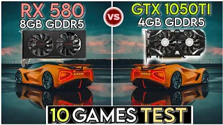 RX 580 vs GTX 1050 Ti | 10 Games Test | Which Is Best ?
