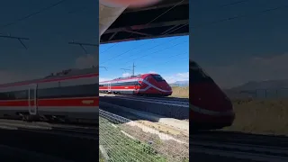 Frecciarossa etr500 passby at 300km/h!! #frecciarossa #train #youtube #railway #italy #shorts