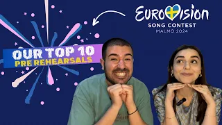 OUR TOP 10! (before rehearsals) | Eurovision 2024 | CYPRIOTS OVERREACT!