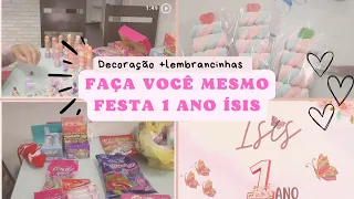 FAÇA VOCÊ MESMO DECORAÇÃO E LEMBRANCINHAS FESTA DE 1 ANO JARDIM ENCANTADO & BORBOLETA