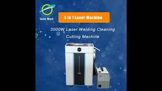 3000W laser welding cleaning cutting 3 in 1 machine