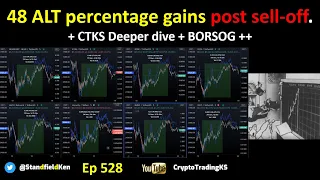 E528 - BORSOG - 48 ALT percentage gains after the massive sell-off.  Deeper dive markets Bitcoin +++