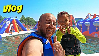 VLOG - ANNIVERSAIRE KAMILIA - PARCOURS et TOBOGGAN AQUATIQUE - Lac du MONTAGNES