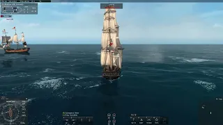 This is why a Frigate would never want to fight a Ship of the Line... Naval Action PvE Server