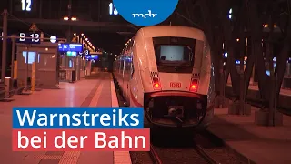 Stillstand auf den Gleisen: GDL ruft zu Warnstreiks bei der Bahn auf | MDR