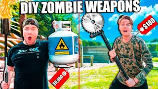 DIY Zombie Apocalypse Weapons (Budget Challenge)