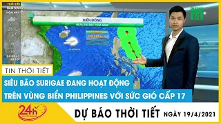 Dự báo thời tiết ngày 19 tháng 04 năm 2021 Dự báo thời tiết ngày mai và 3 ngày tới mới. Tiếp tục mưa