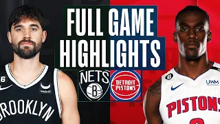 Brooklyn Nets vs Detroit Pistons Full Game Highlights  Apr 5  2022 2023 NBA Season