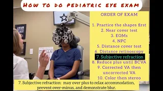 How to Pediatric Eye Exam for ophthalmologist or optometrists