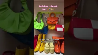Rainbow Closet Tour | Colorful Closet Tour