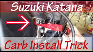How to EASILY Install 94 Suzuki Katana Carbs