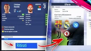 🤮Guardate COSA SUCCEDE se FAI RITIRARE MESSI e RONALDO INSIEME!! miti di fifa 19