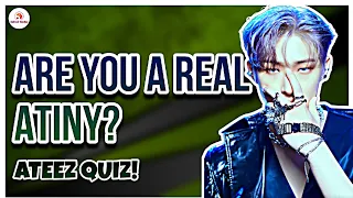 [KPOP GAME] ARE YOU A REAL ATINY? TAKE THIS GAME! 🎮🔥🖤 | ATEEZ QUIZ! || KPOP QUIZ ||