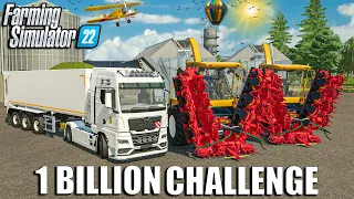 Harvesting 3.3 MILLION LITERS of MAIZE SILAGE🌽 | 1 BILLION Challenge | Farming Simulator 22