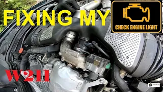 Fixing a low boost and check engine light on my Mercedes W211 320CDI om642