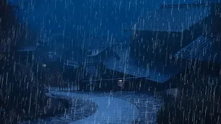 Barulho de Chuva para Dormir e Relaxar ⛈ Som de Chuva Torrencial, Vento e Trovoadas à Noite #2 ASMR